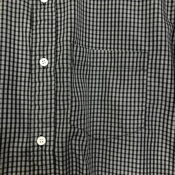 Black  & White Dress Shirt Size Large - Picture 4 of 16
